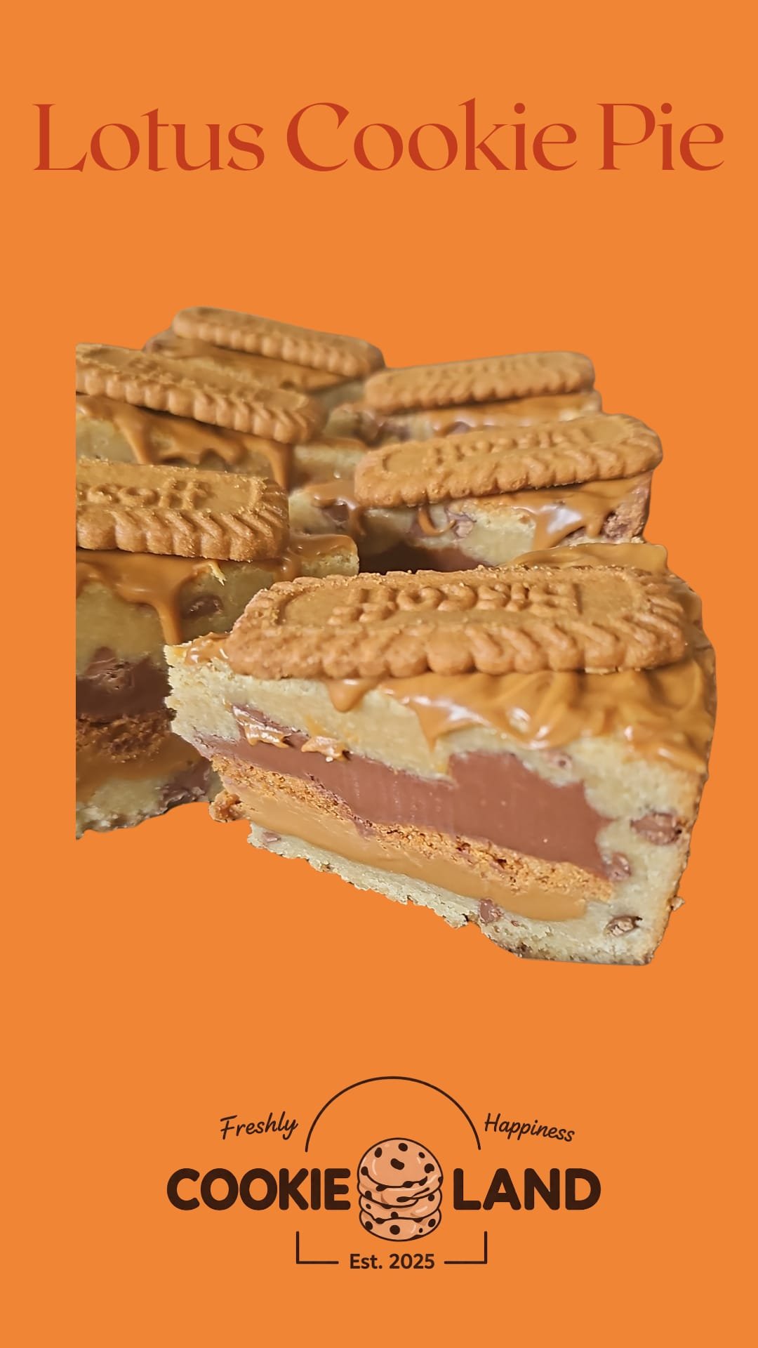 Lotus & Nutella Cookie Pie
